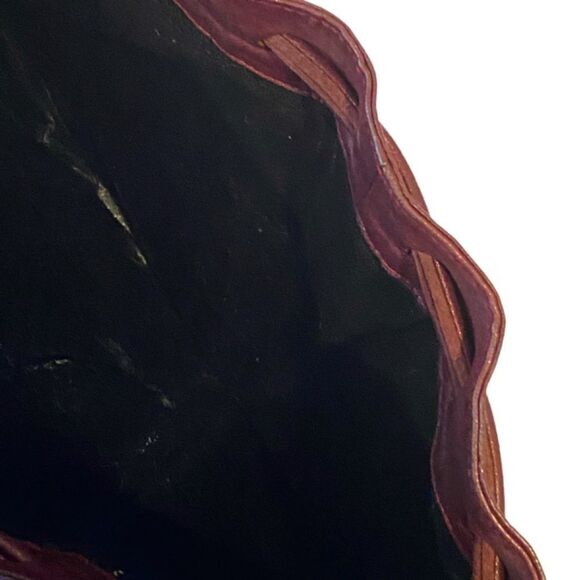 1163 Vintage New Bally Genuine Leather Crossbody Quilted Maroon Bag - Picture 4 of 10